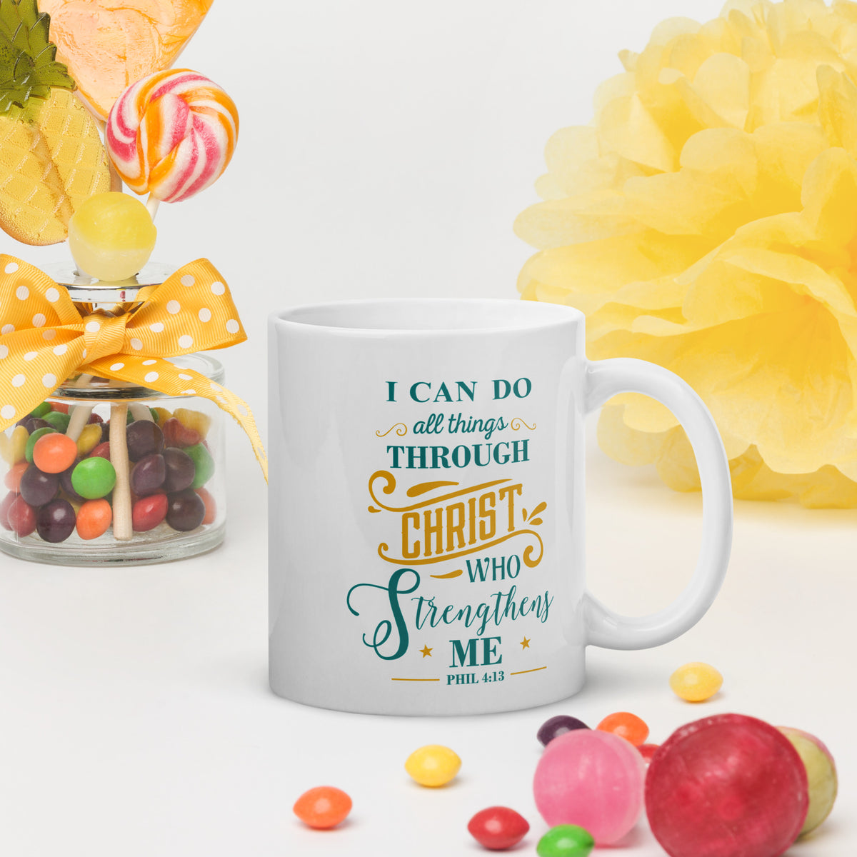 I Can Do All Things White Mug