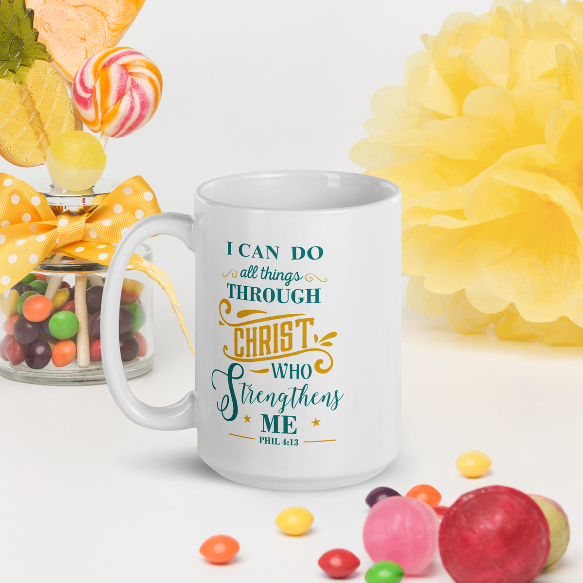 I Can Do All Things White Mug