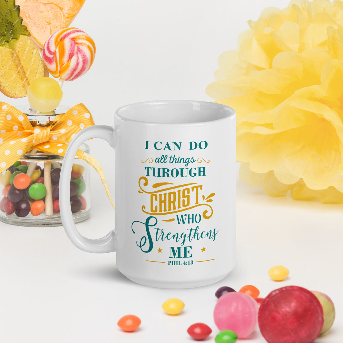 I Can Do All Things White Mug