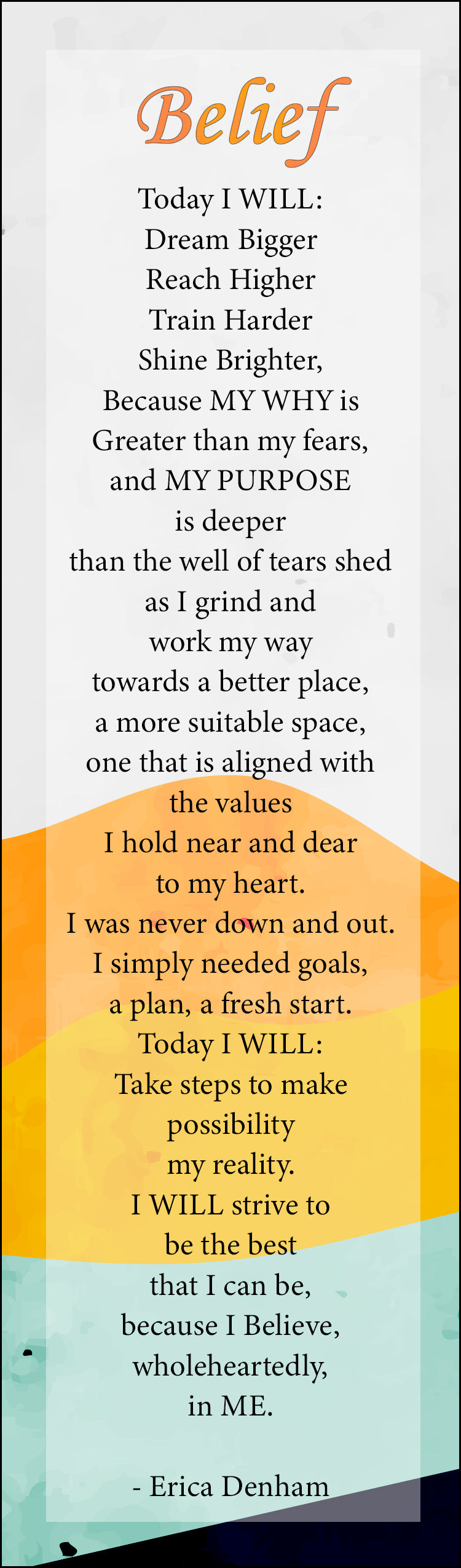 Belief Bookmark Colors - 10 pack