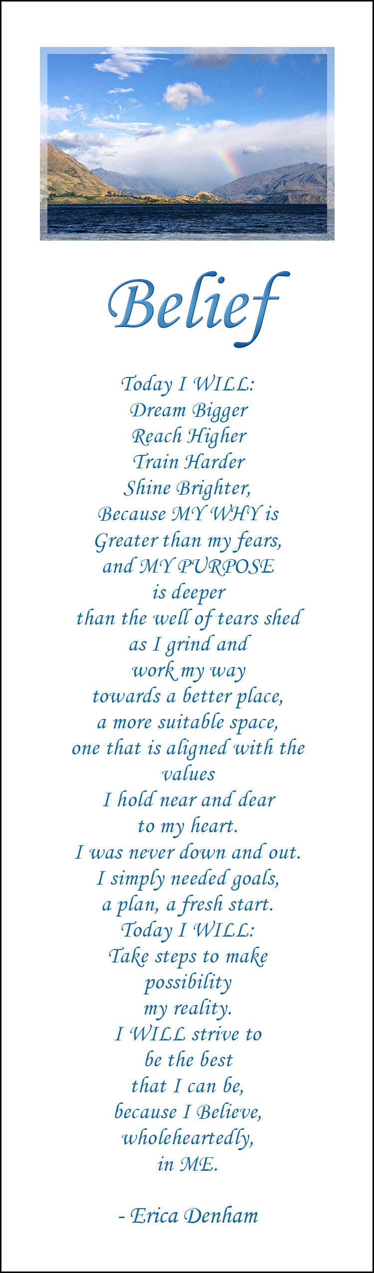 Belief Bookmark - 10 pack