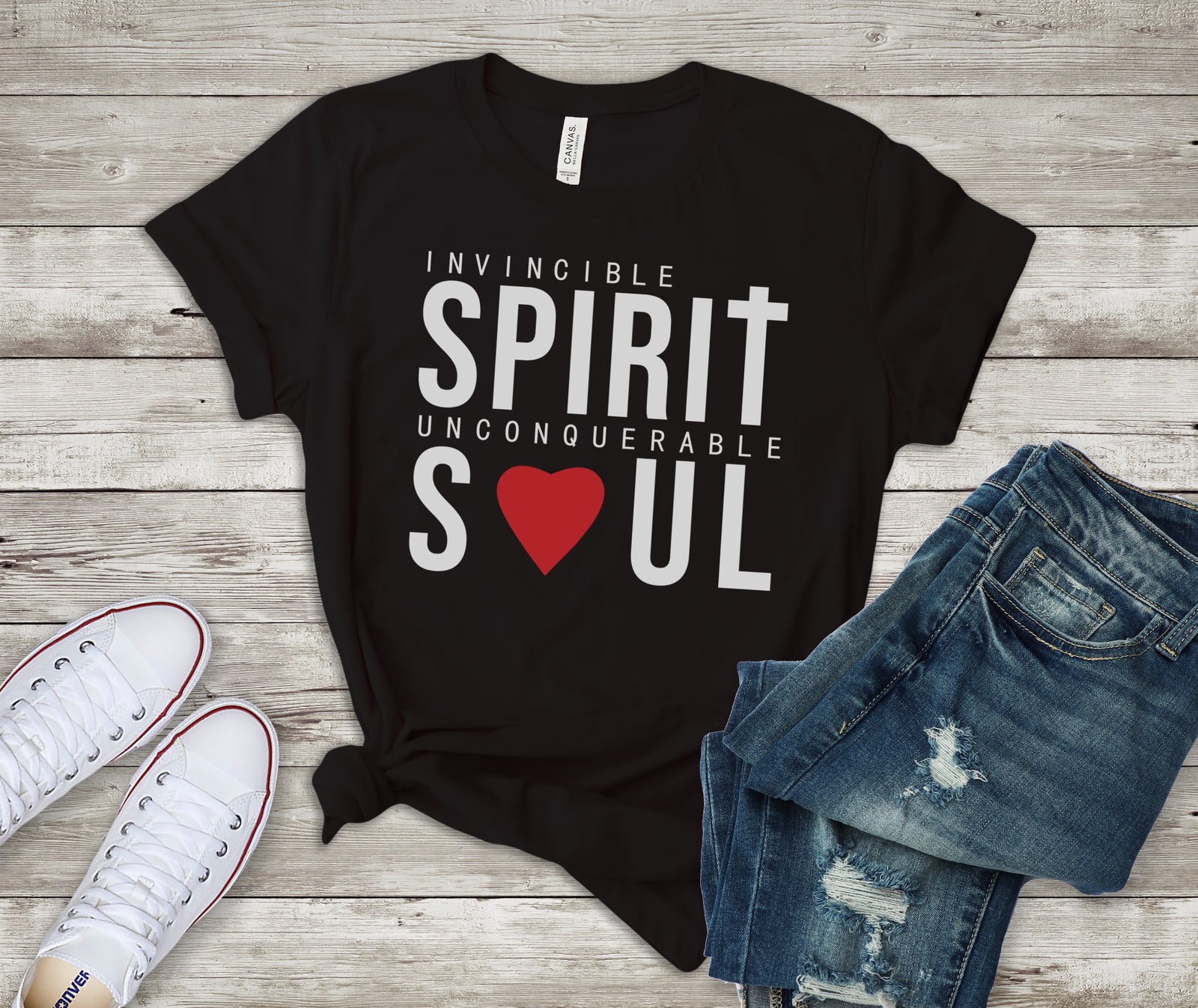 Invincible Spirit Unconquerable Soul (Christian) Unisex T-shirt