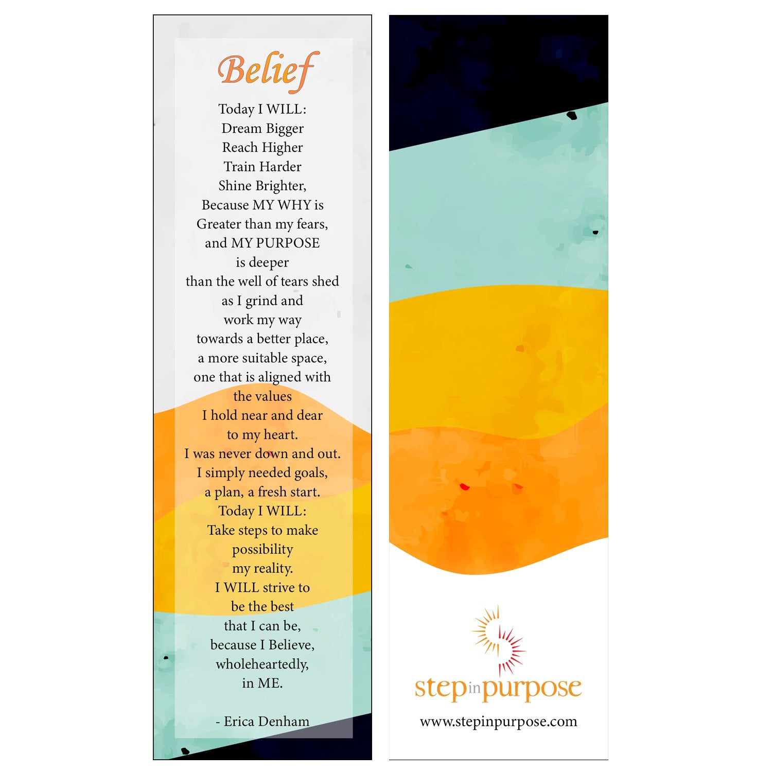 Belief Bookmark Colors - 10 pack