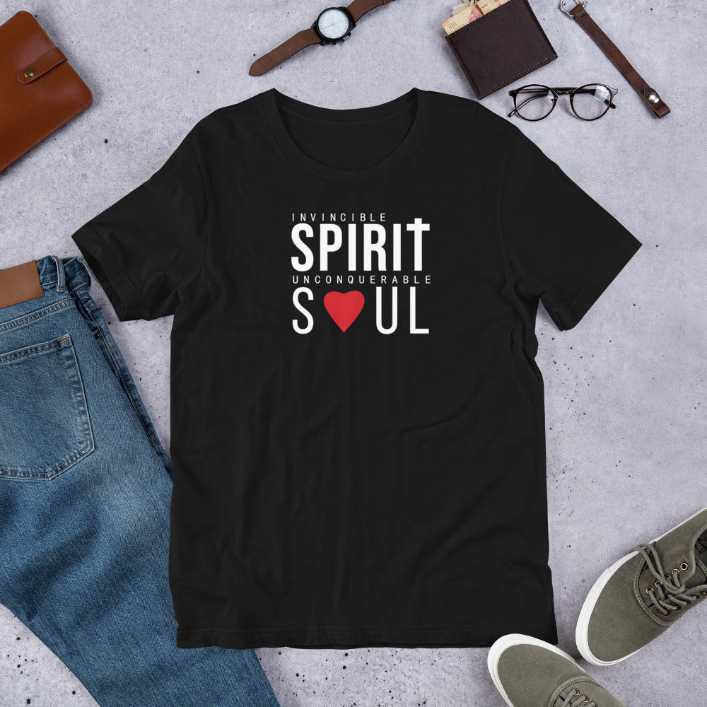 Invincible Spirit Unconquerable Soul (Christian) Unisex T-shirt