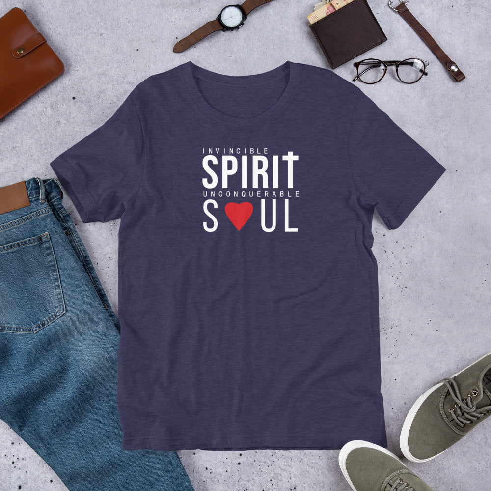 Invincible Spirit Unconquerable Soul (Christian) Unisex T-shirt
