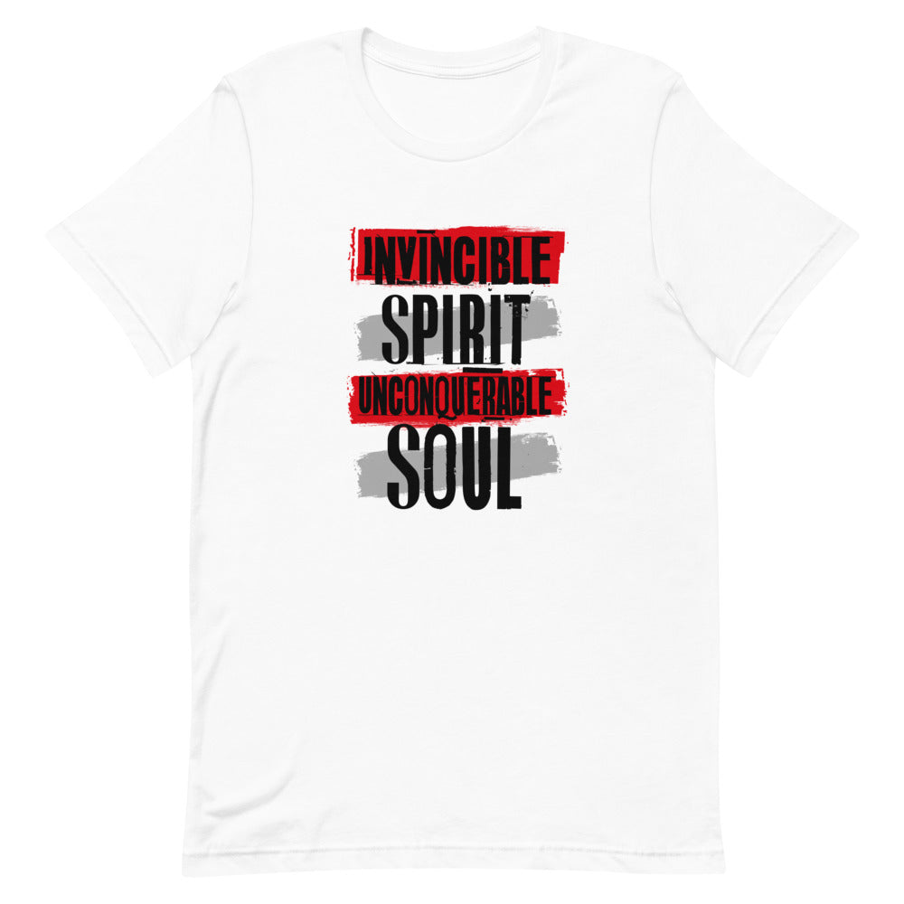 Invincible Spirit Unconquerable Soul Men's T-shirt (white)