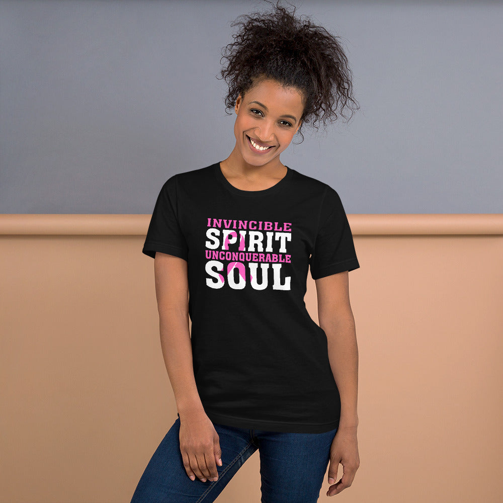 Invincible Spirit Unconquerable Soul Pink Unisex T-Shirt
