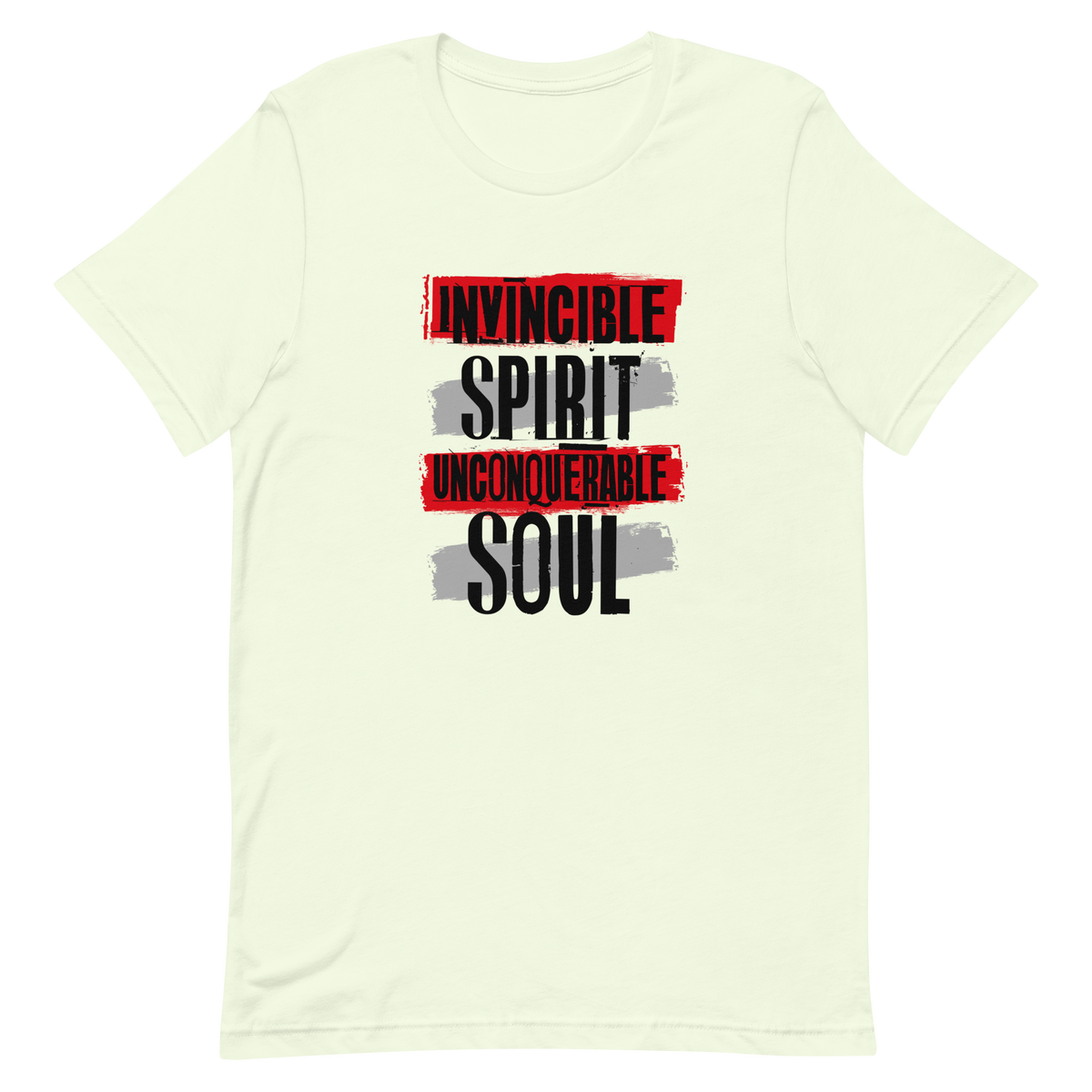 Invincible Spirit Unconquerable Soul Men&#39;s T-shirt (white)