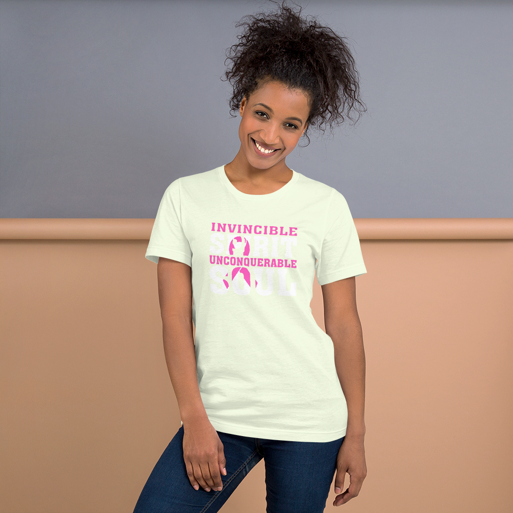 Invincible Spirit Unconquerable Soul Pink Unisex T-Shirt