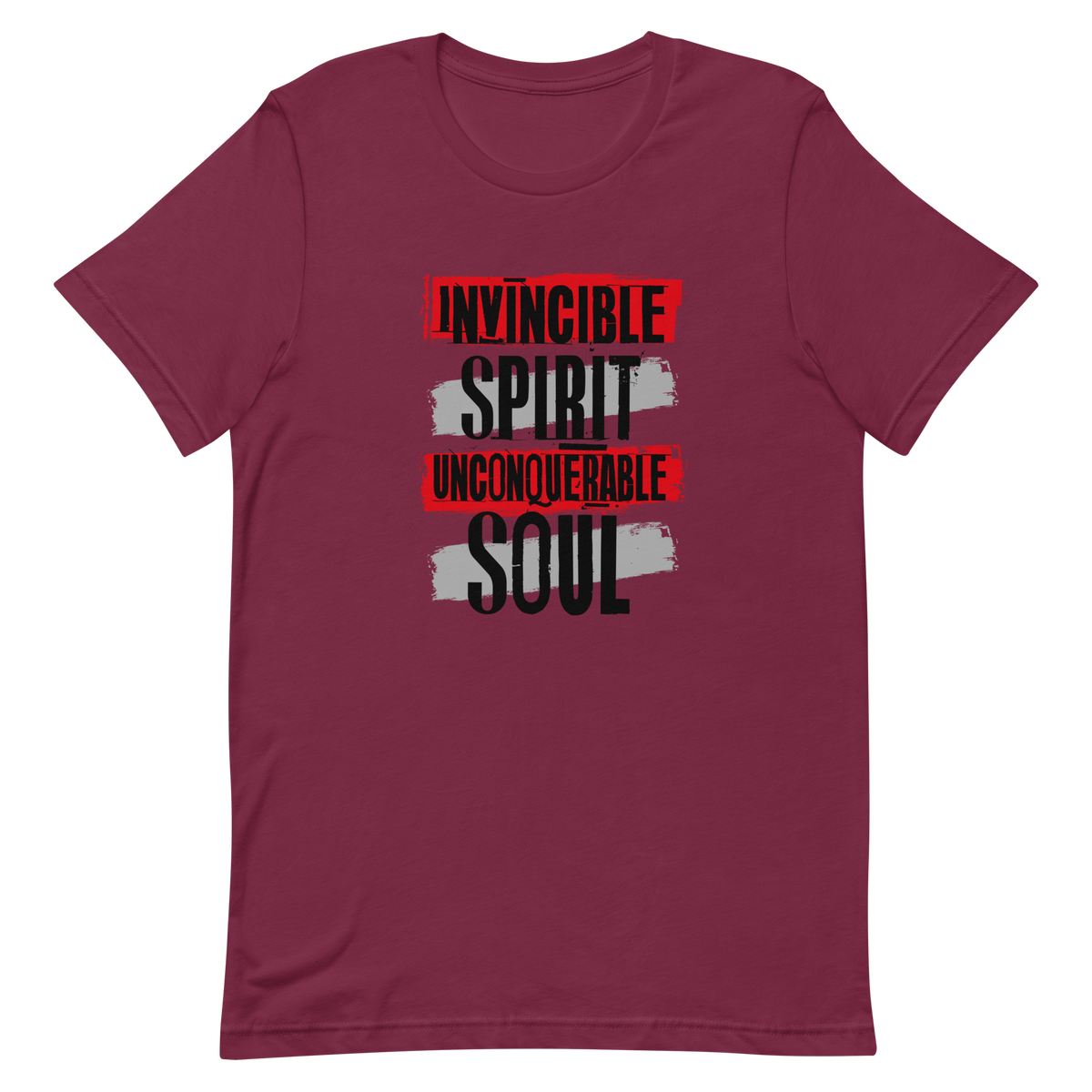 Invincible Spirit Unconquerable Soul Men&#39;s T-shirt (white)