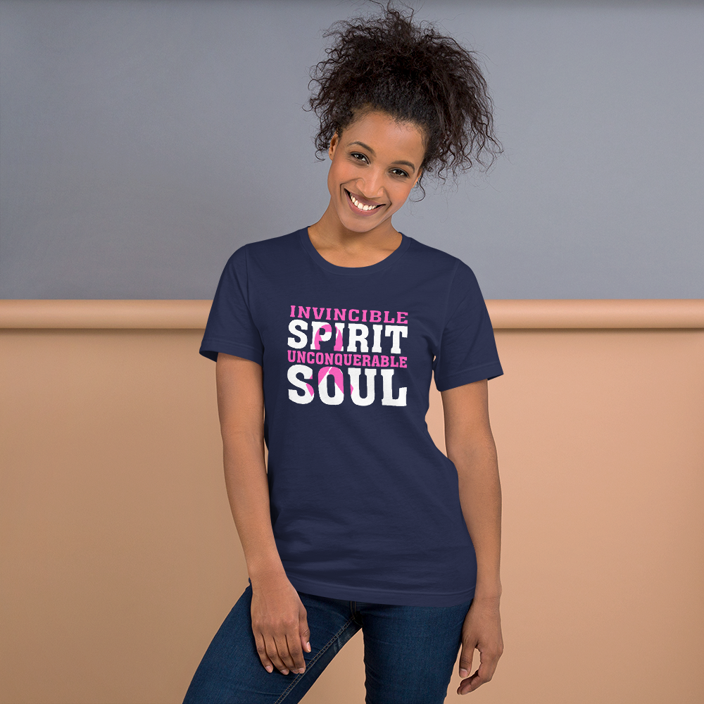 Invincible Spirit Unconquerable Soul Pink Unisex T-Shirt
