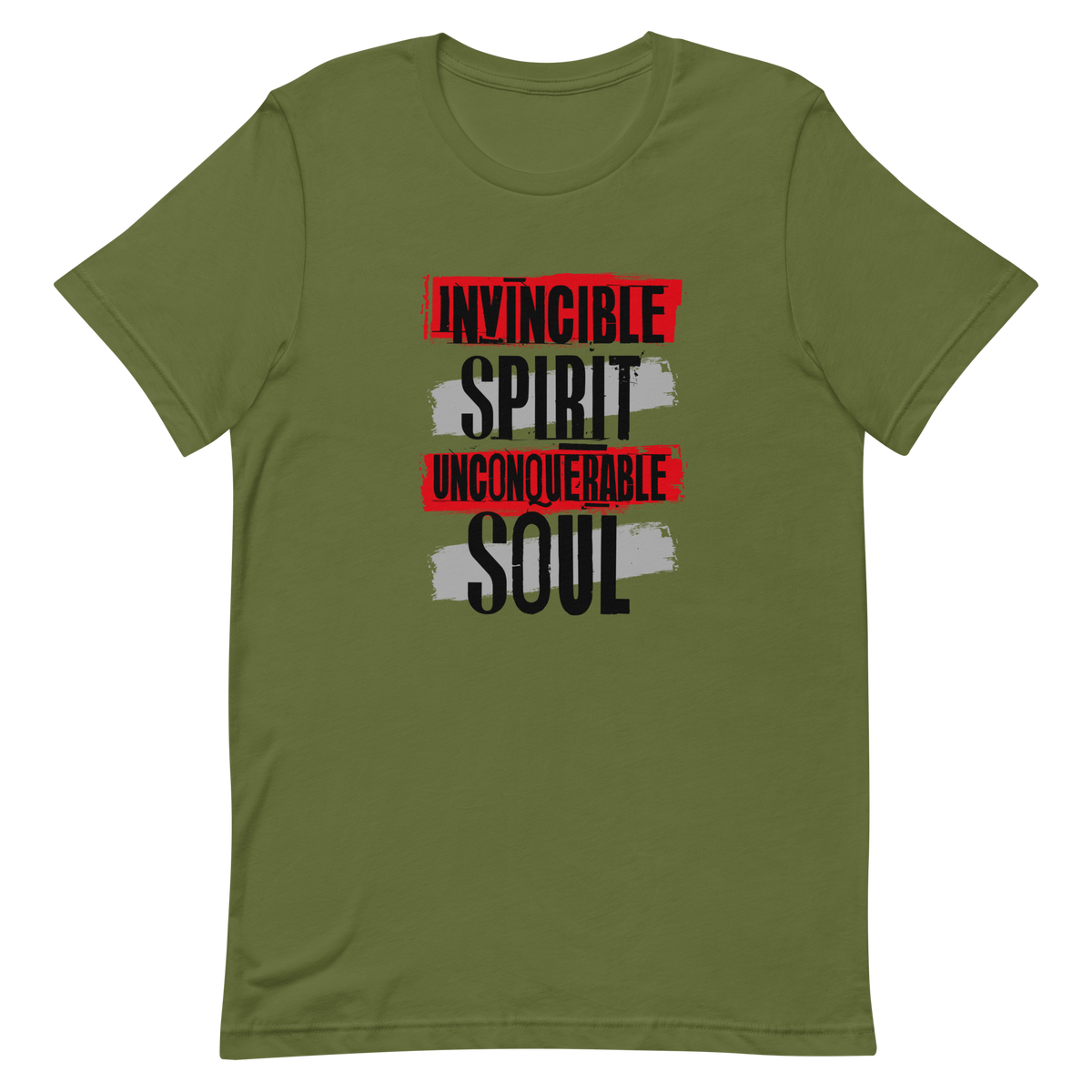 Invincible Spirit Unconquerable Soul Men&#39;s T-shirt (white)